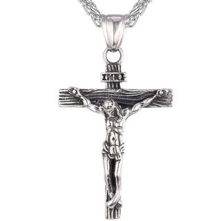 eStore  Collier Crucifix U7 - Argent 