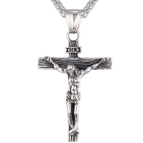 eStore  Collier Crucifix U7 - Argent 