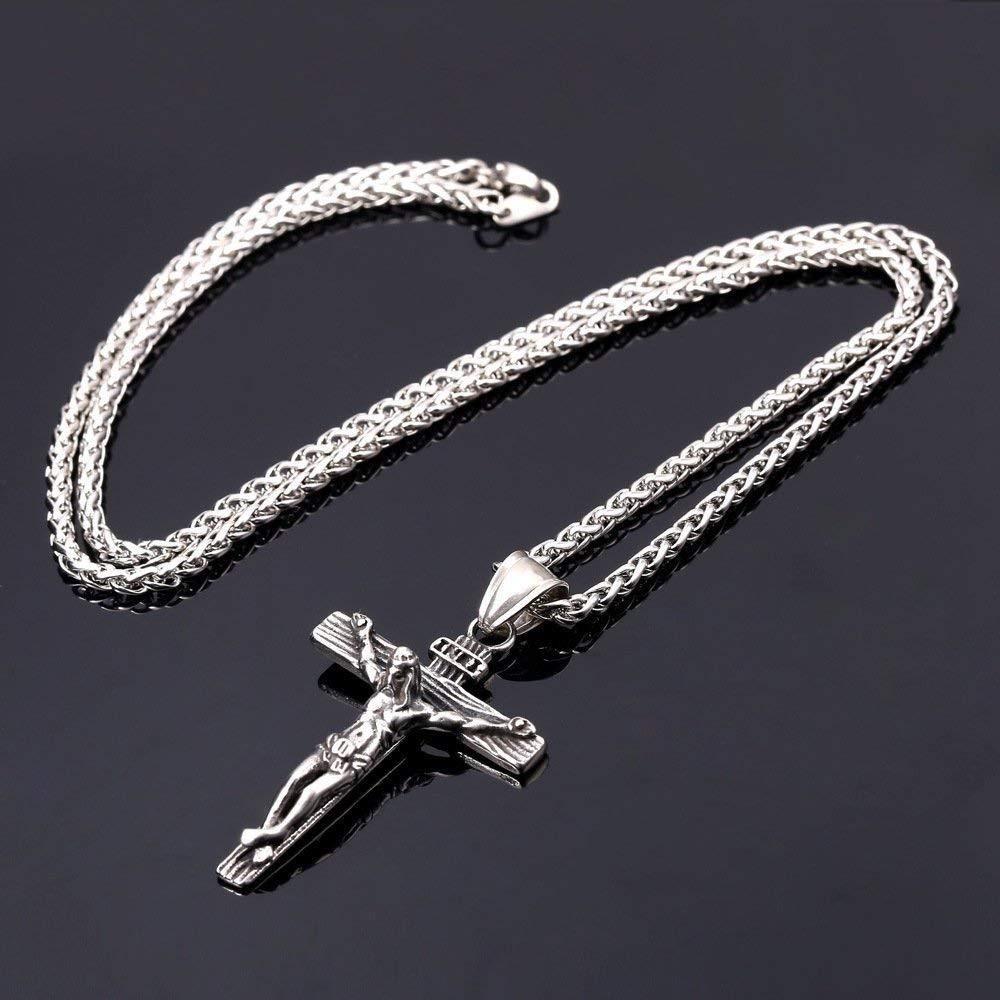 eStore  Collier Crucifix U7 - Argent 