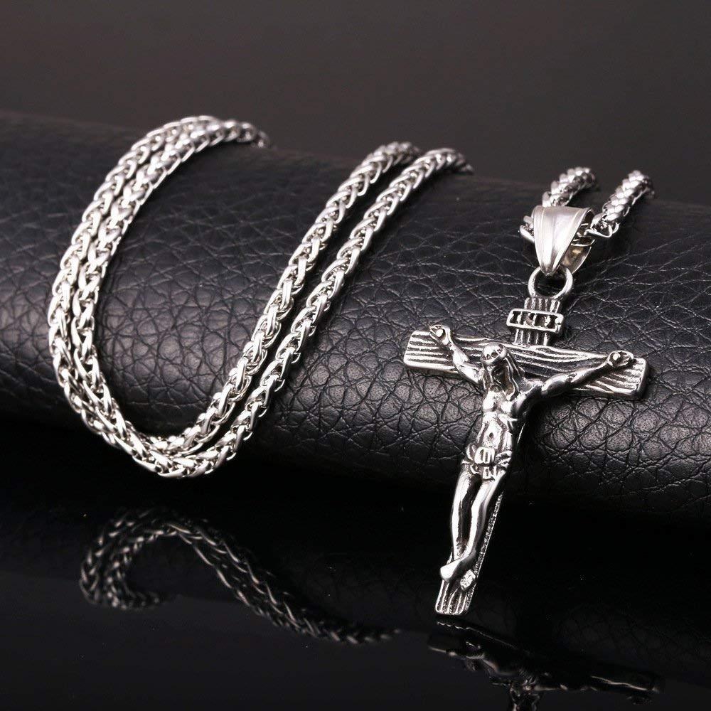 eStore  Collier Crucifix U7 - Argent 