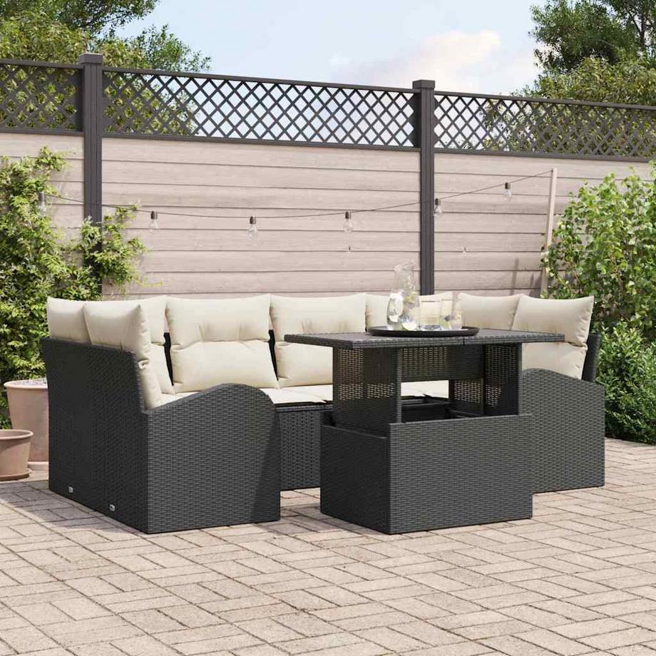 VidaXL Outdoor-sofagarnitur poly-rattan  