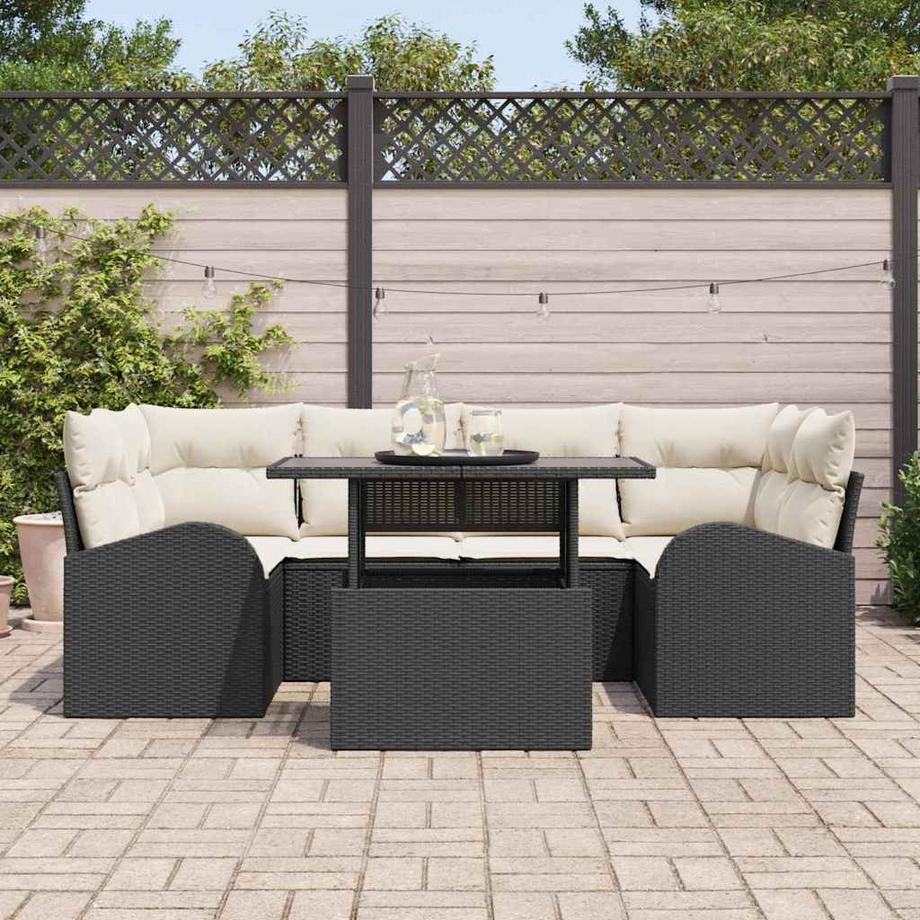 VidaXL Outdoor-sofagarnitur poly-rattan  
