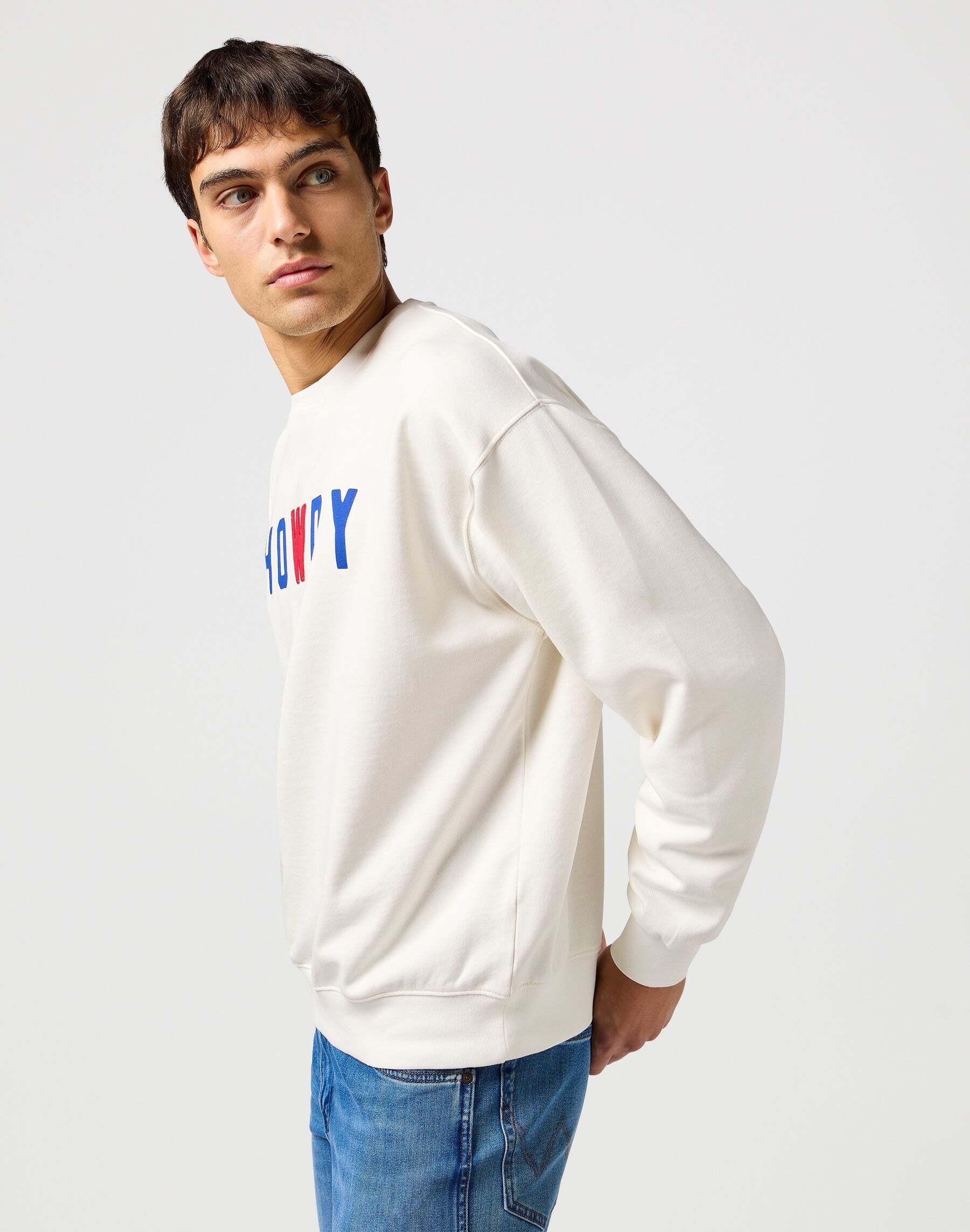Wrangler Graphic Crew Howdy Print Sweatshirt  