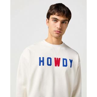 Wrangler Graphic Crew Howdy Print Sweatshirt  