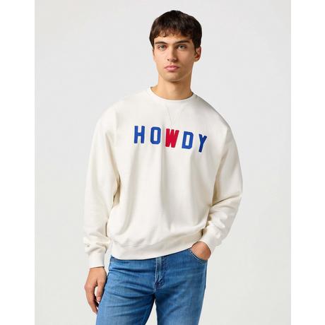 Wrangler Graphic Crew Howdy Print Sweatshirt  