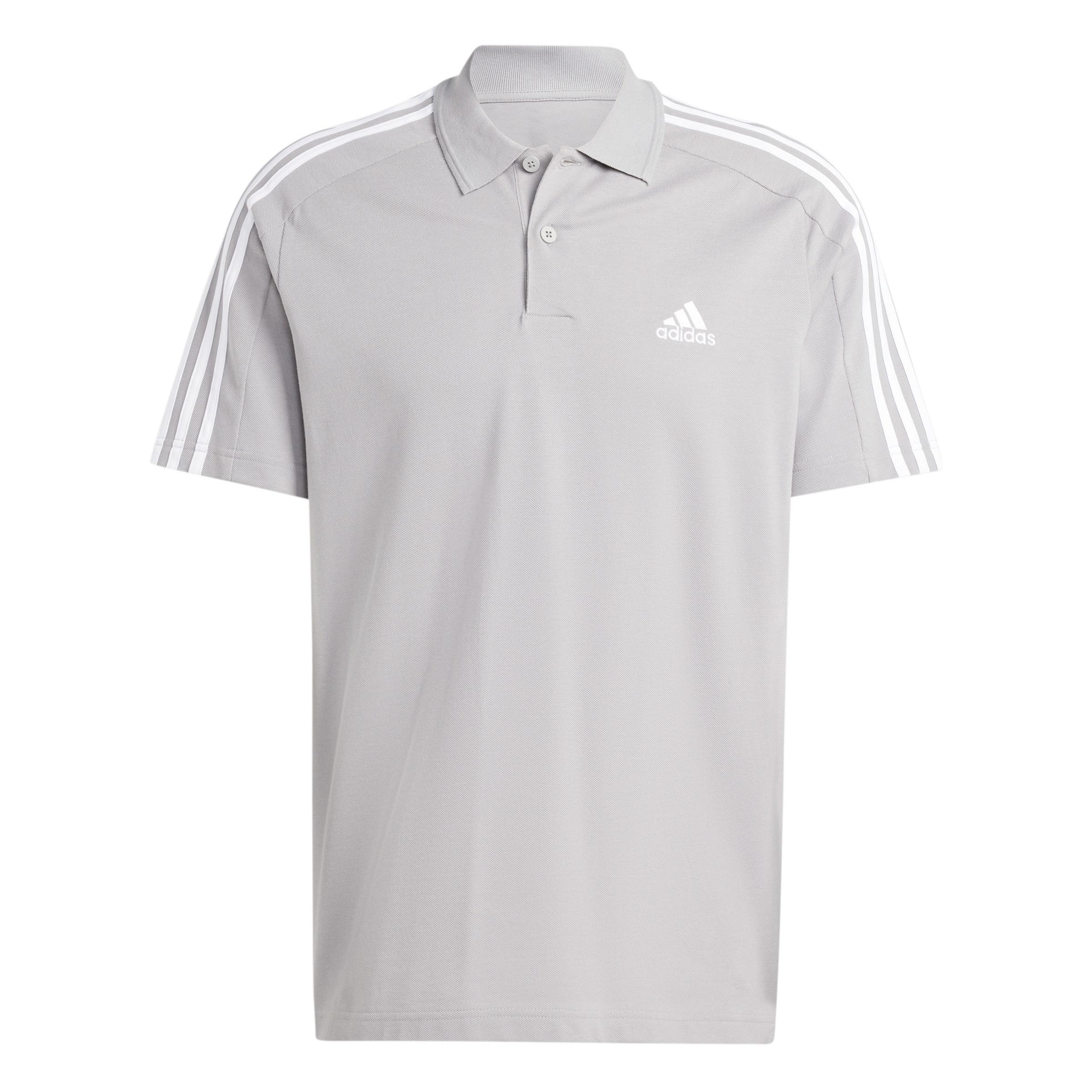 adidas  besticktes piqué-poloshirt essentials 3-stripes small logo 