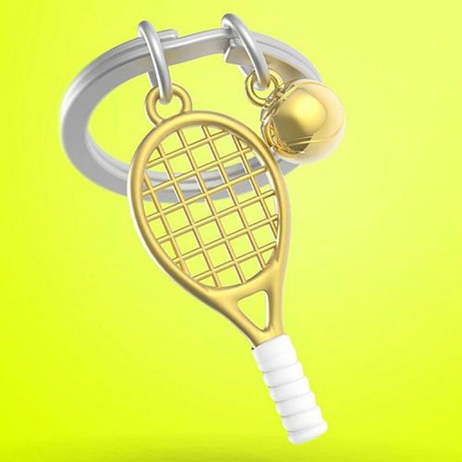 MTM Gifts Portachiavi Racchetta e Palla da Tennis  