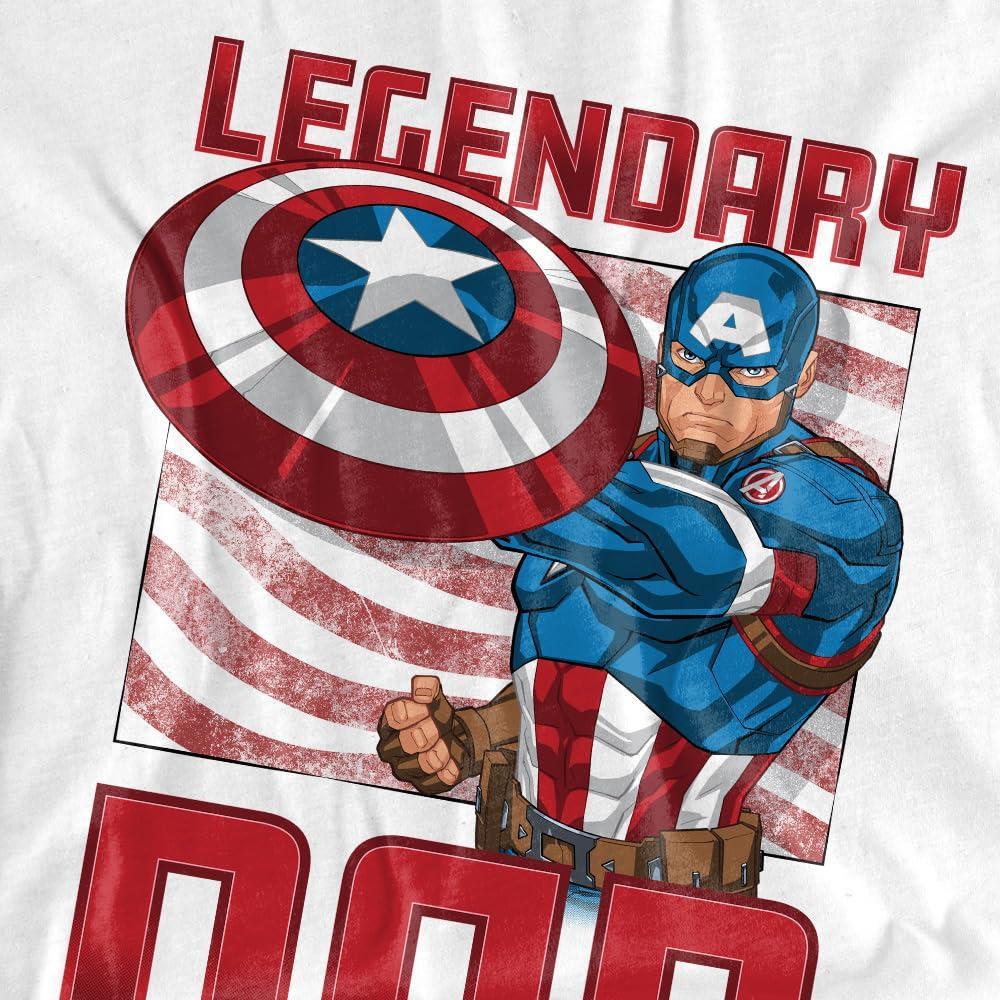 CAPTAIN AMERICA  Legendary Dad TShirt 