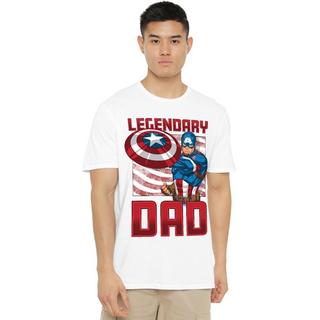 CAPTAIN AMERICA  Legendary Dad TShirt 