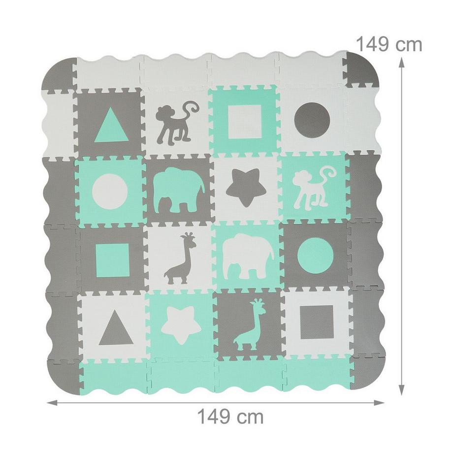 B2X  Puzzlematte mit Rand 