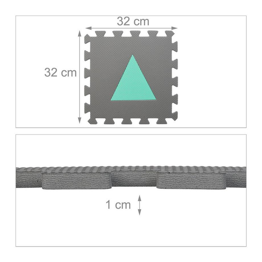 B2X  Puzzlematte mit Rand 