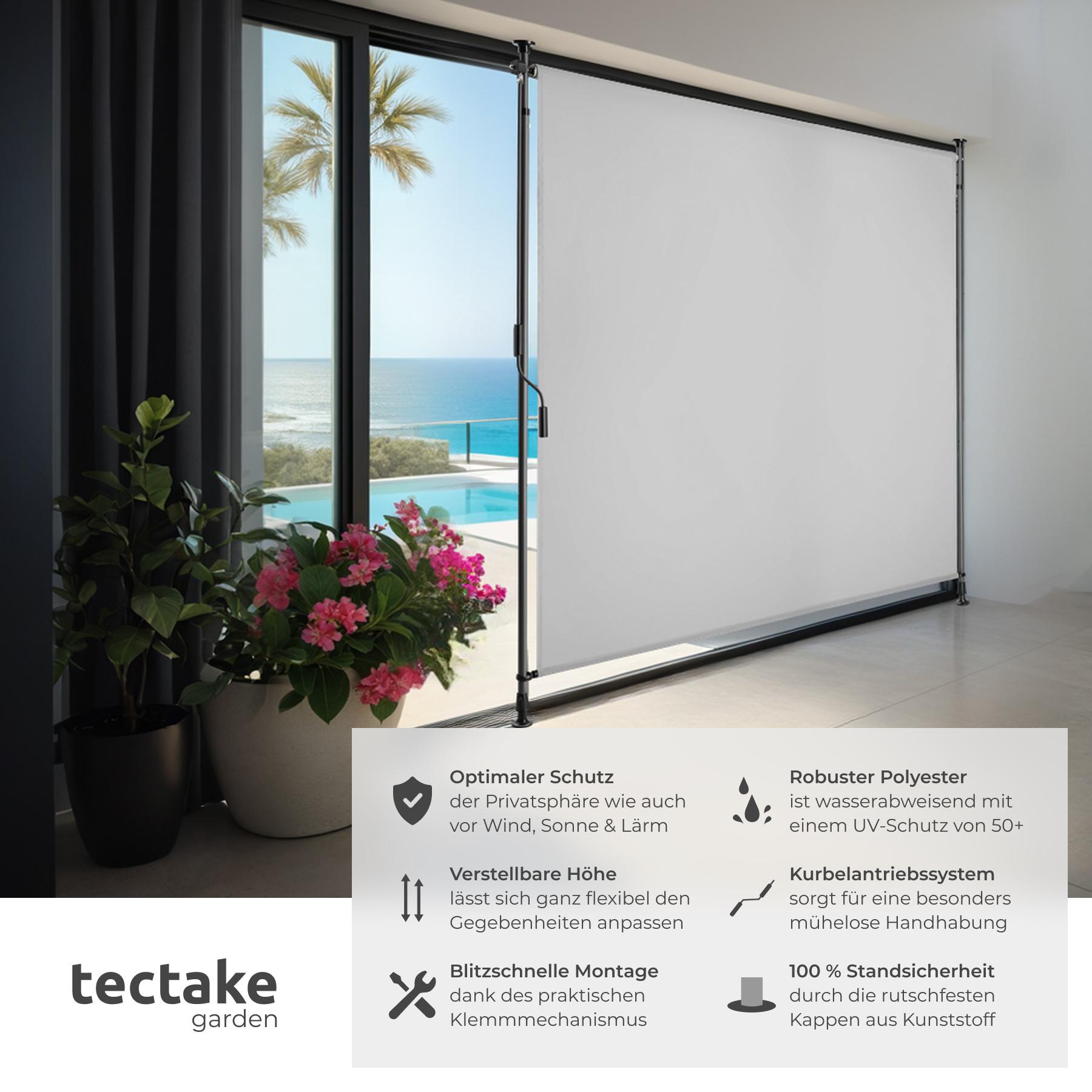 Tectake Tenda da sole a morsetto Taija Varie misure  