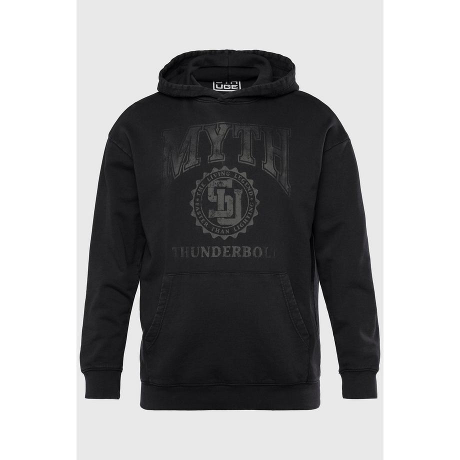 Sthuge Oversized Hoodie mit Kapuze und Brustprint Vintage Look  