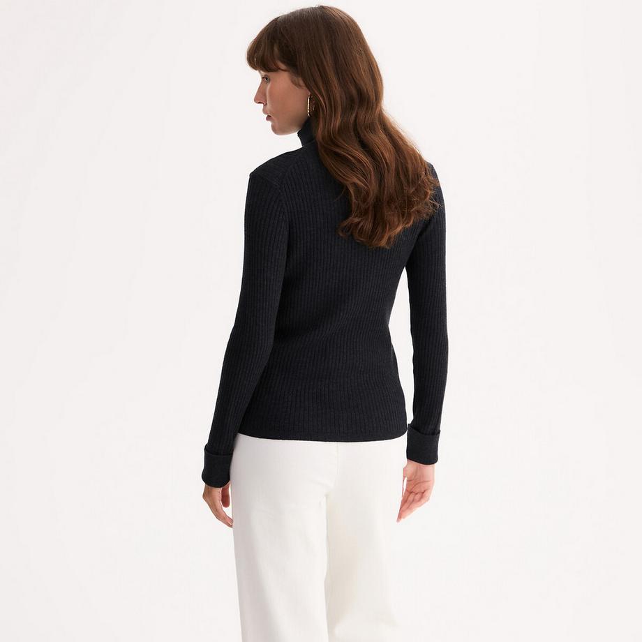 La Redoute Collections Gerippter Rollkragenpullover  