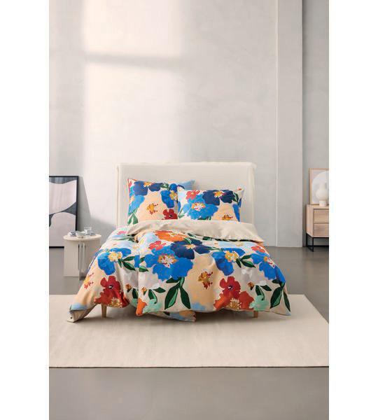 ESPRIT Charlotte Beige Housse de Couette Fleurie  