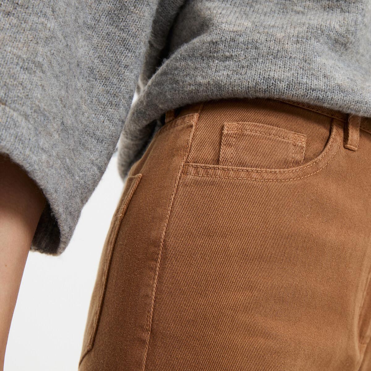 La Redoute Collections Weite High Waist Baumwoll-Twill Hose  