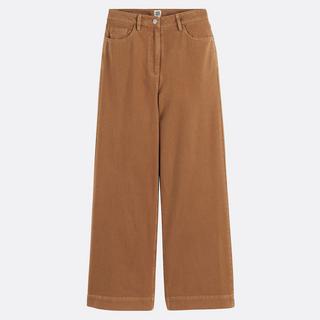 La Redoute Collections Weite High Waist Baumwoll-Twill Hose  