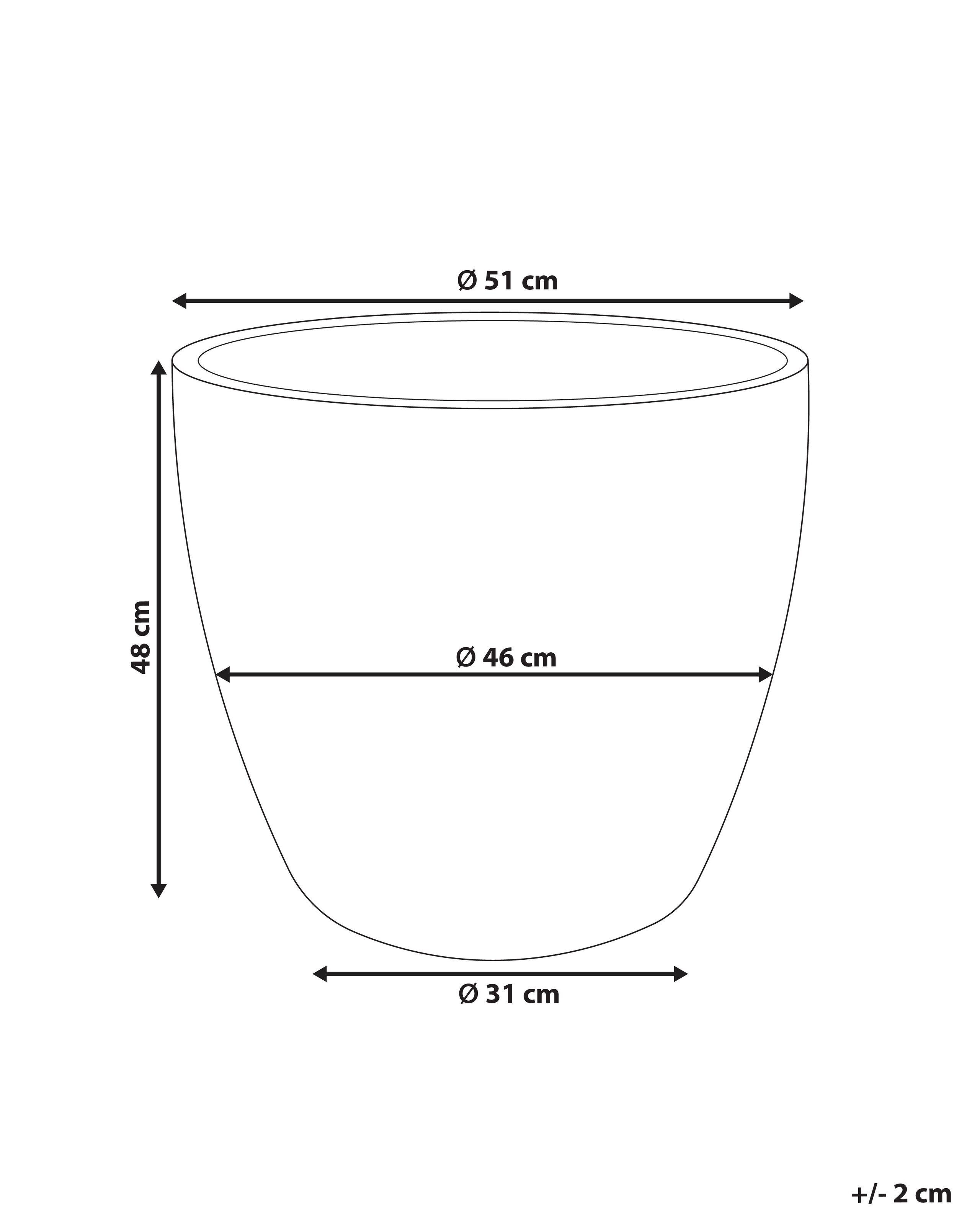 Beliani Vaso per piante en Terracotta Classico NERTERA  