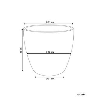 Beliani Blumenkübel aus Terrakotta Klassisch NERTERA  