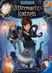 Mitternachtskatzen, Band 1: Die Schule der Felidix (Katzenflüsterer-Fantasy in London für Kinder ab 9 Jahren) Laban, Barbara; Pélissier, Jérôme (Illustrationen); Pélissier, Jérôme (Umschlaggestaltung) Copertina rigida 