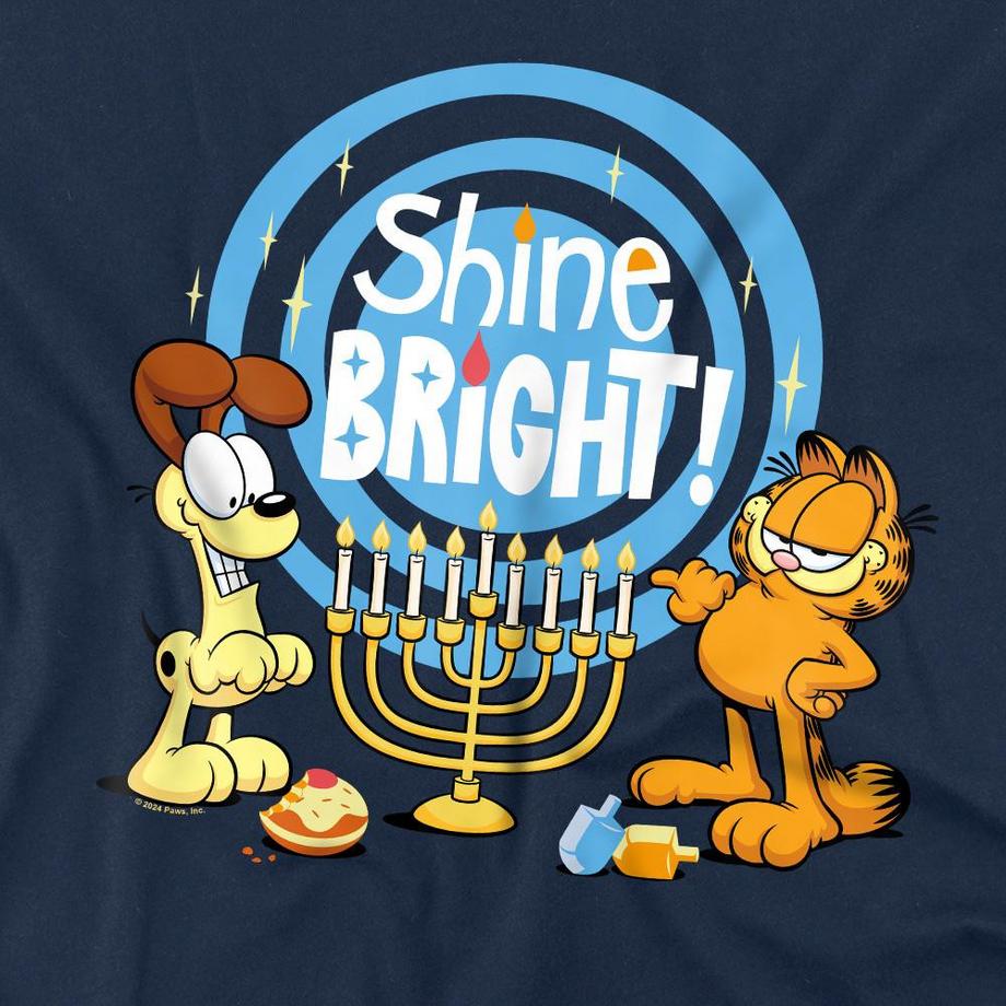 Garfield  T-ShirtShine Bright For Hanukkah 