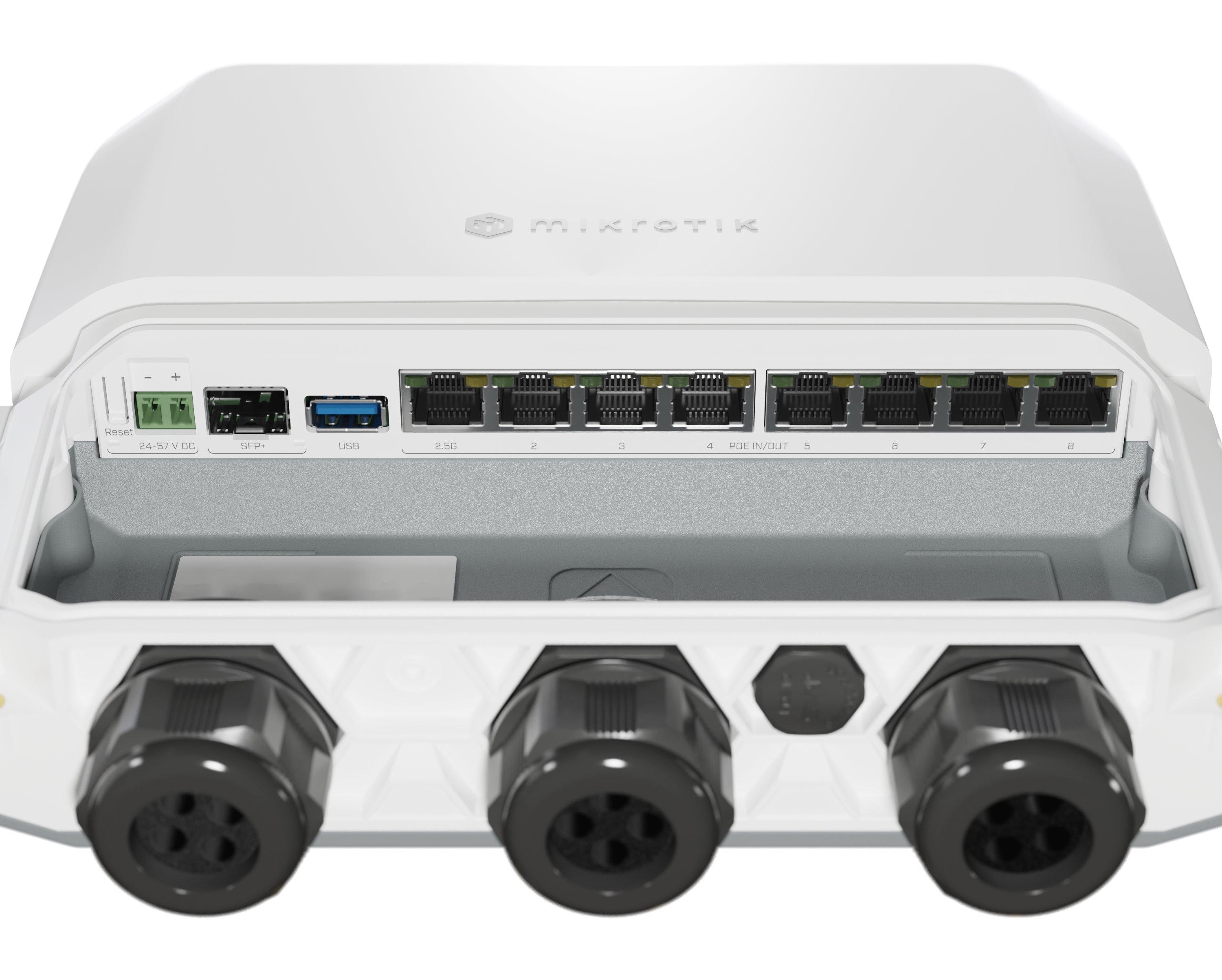 MikroTik  RB5009UPr+S+OUT Kabelrouter 2.5 Gigabit Ethernet, Gigabit Ethernet Weiß 