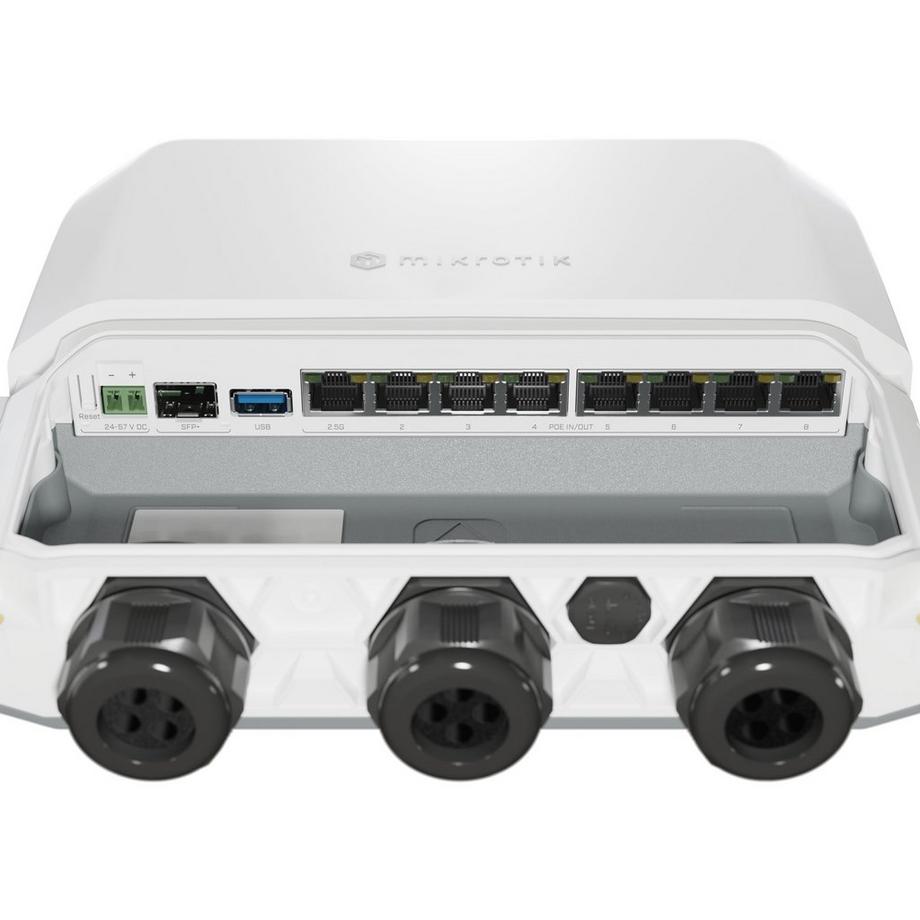 MikroTik  RB5009UPr+S+OUT Kabelrouter 2.5 Gigabit Ethernet, Gigabit Ethernet Weiß 