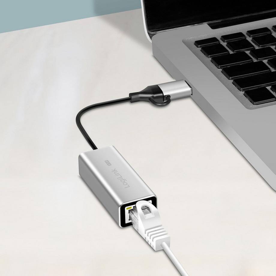 LogiLink  USB-A/USB-C -> 2,5-Gigabit-Netzwerkadapter RJ45 