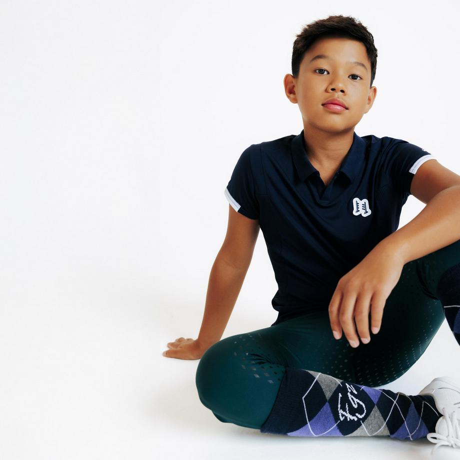 FOUGANZA  Polo manches courtes respirant polyester 