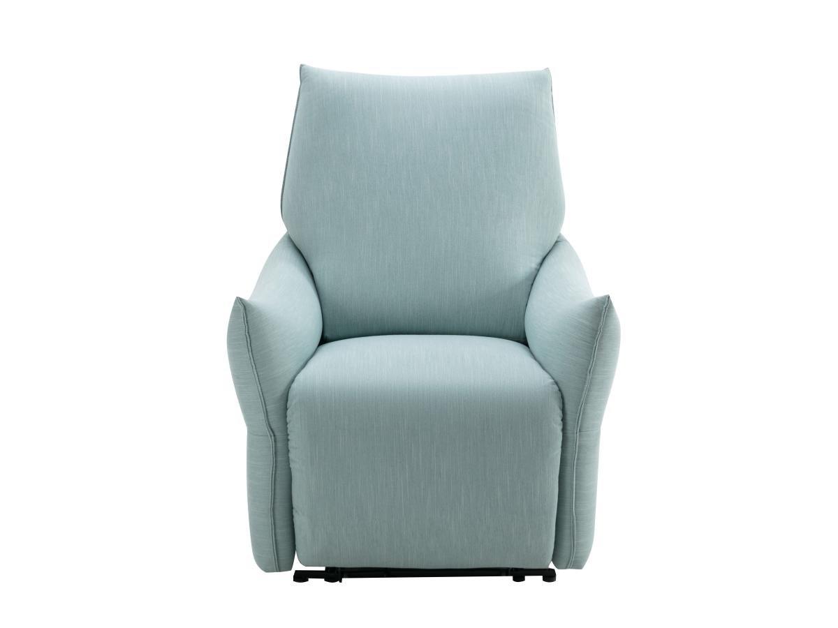Vente-unique Poltrona relax elettrica in Tessuto Azzurro - MODOC  