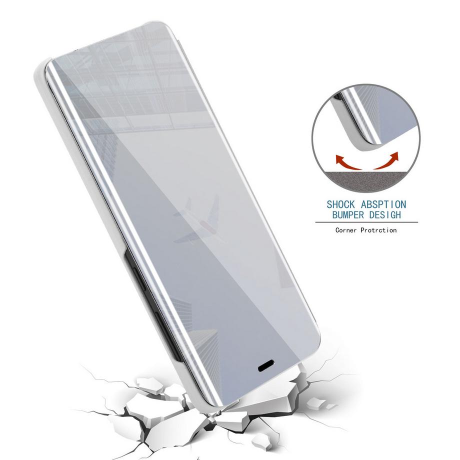 Cadorabo  Hülle für Samsung Galaxy S9 Spiegel Standfunktion 360 Grad Schutz 