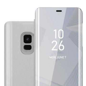 Housse compatible avec Samsung Galaxy S9 - Clear View étui de protection miroir avec fonction de support Protection à 360 degrés