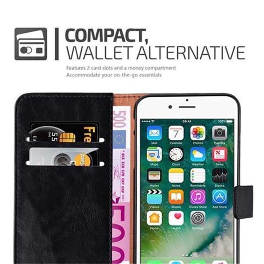 Cadorabo  Housse compatible avec Apple iPhone 7 PLUS / 7S PLUS / 8 PLUS - Coque de protection avec fermeture magnétique, fonction de support et compartiment pour carte 