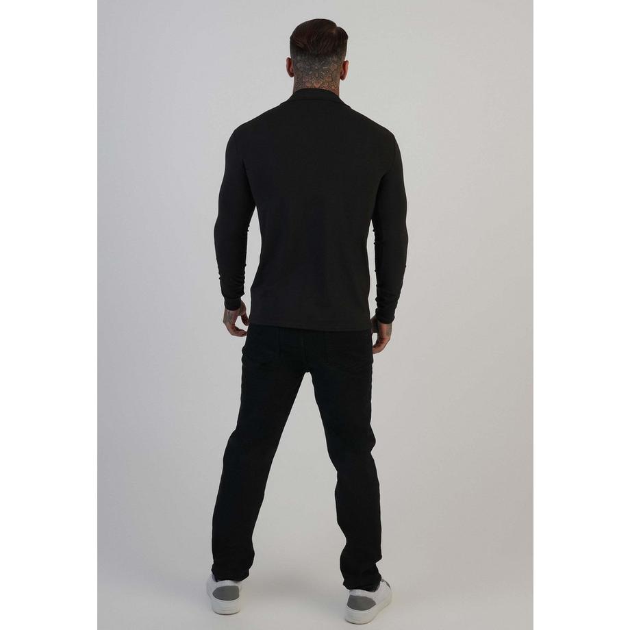 Sik Silk Langarmpolo Revere Polo  