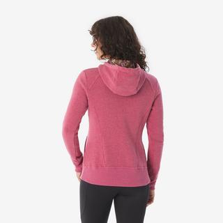 QUECHUA Wanderpullover mit Reissverschluss Polycotton  