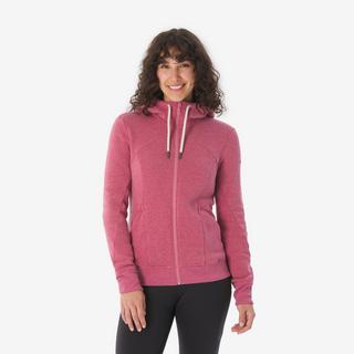 QUECHUA Wanderpullover mit Reissverschluss Polycotton  
