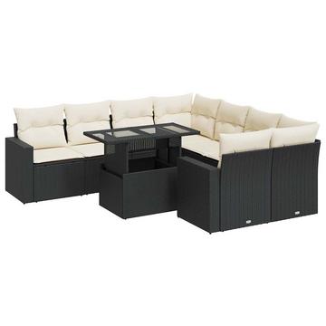 Gartensofa set poly-rattan