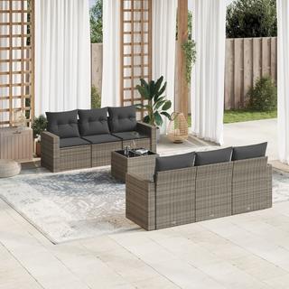 VidaXL set divano da giardino Polirattan  