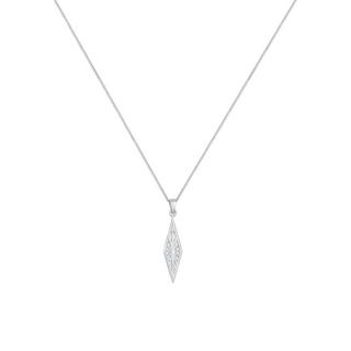 Kuzzoi  Collier Herren Raute Marquise Ornament Used Look 925 Silber 