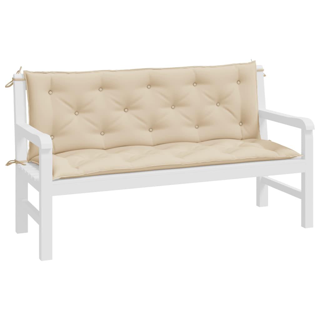 VidaXL Coussin de banc de jardin tissu  