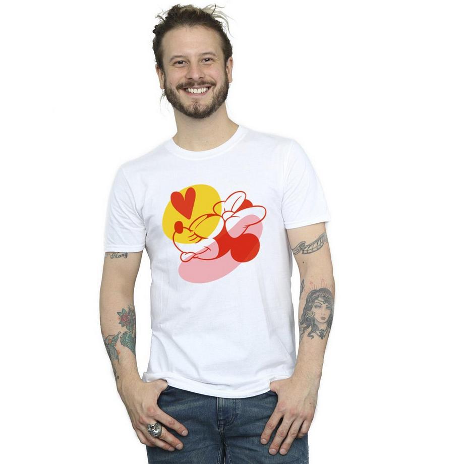 Disney Minnie Mouse Cuore Stampa T-Shirt  