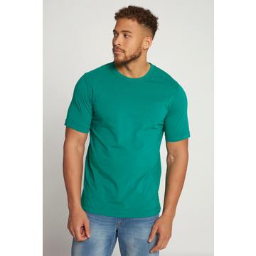 T-shirt basic di cotone pettinato con scollo a girocollo, disponibile fino alla taglia 8XL