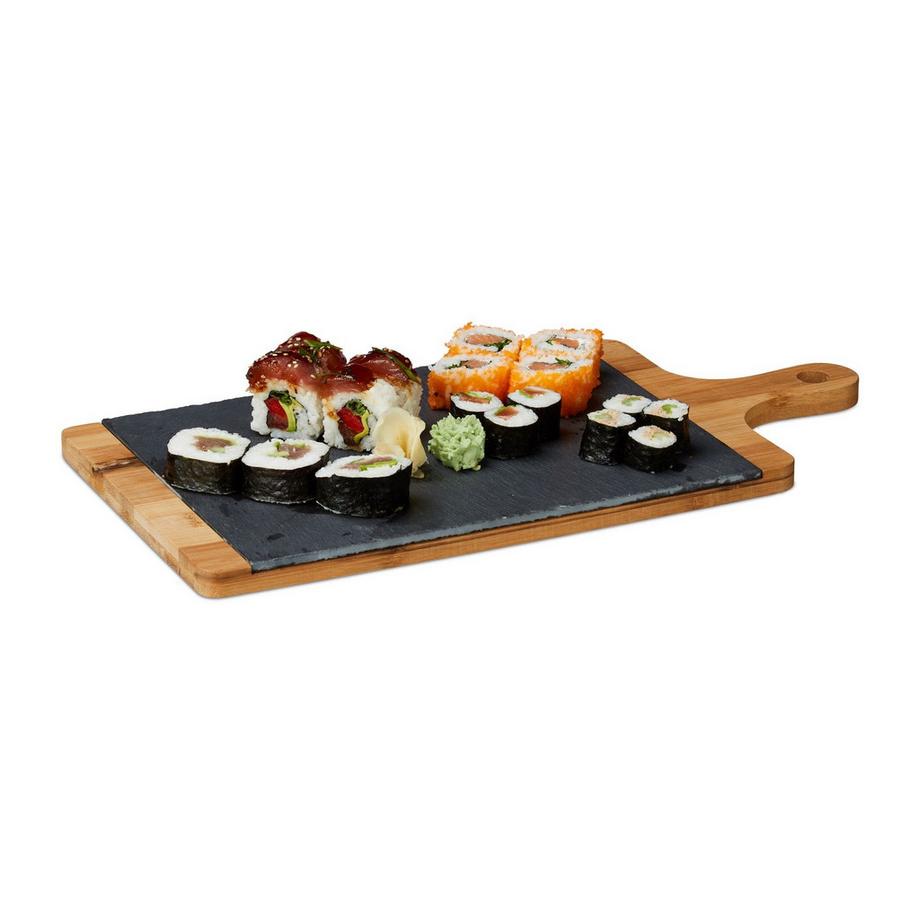 B2X  Plateau de service avec assiette en ardoise 