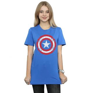 MARVEL  Avengers Captain America Scratched Shield TShirt 