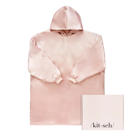Kitsch Satinhoodie Glazey Blush  