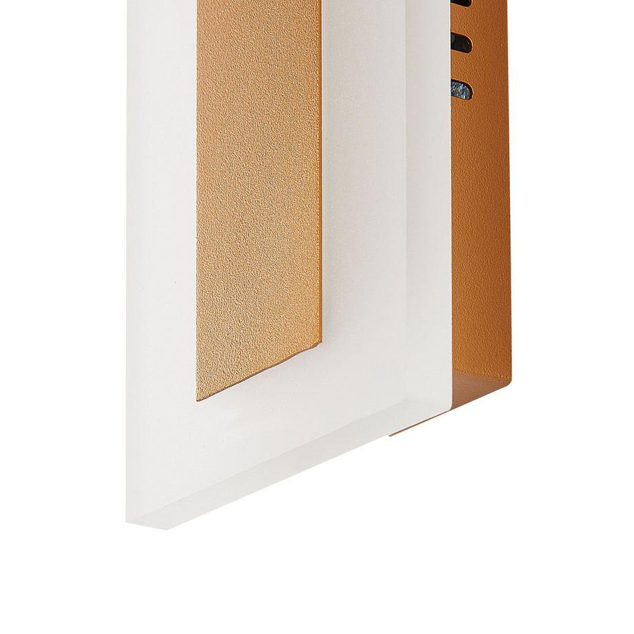 Beliani LED Aussenwandleuchte aus Stahl Modern ROSALIE  