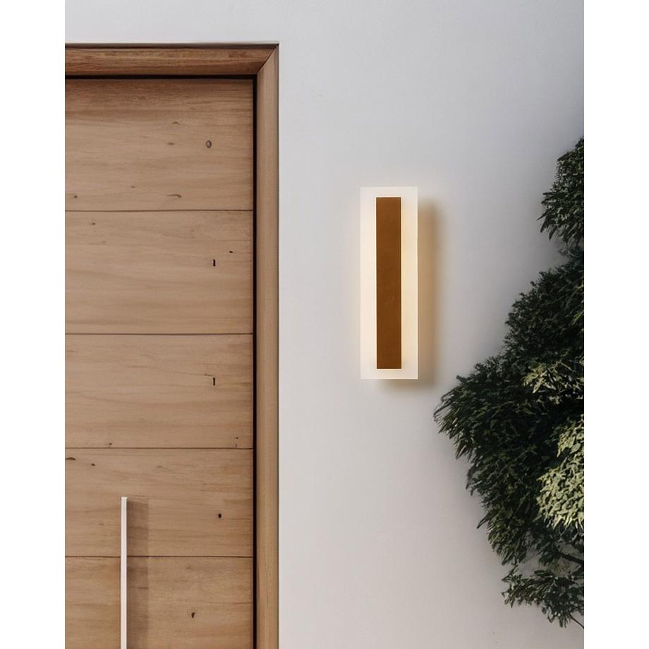 Beliani LED Aussenwandleuchte aus Stahl Modern ROSALIE  