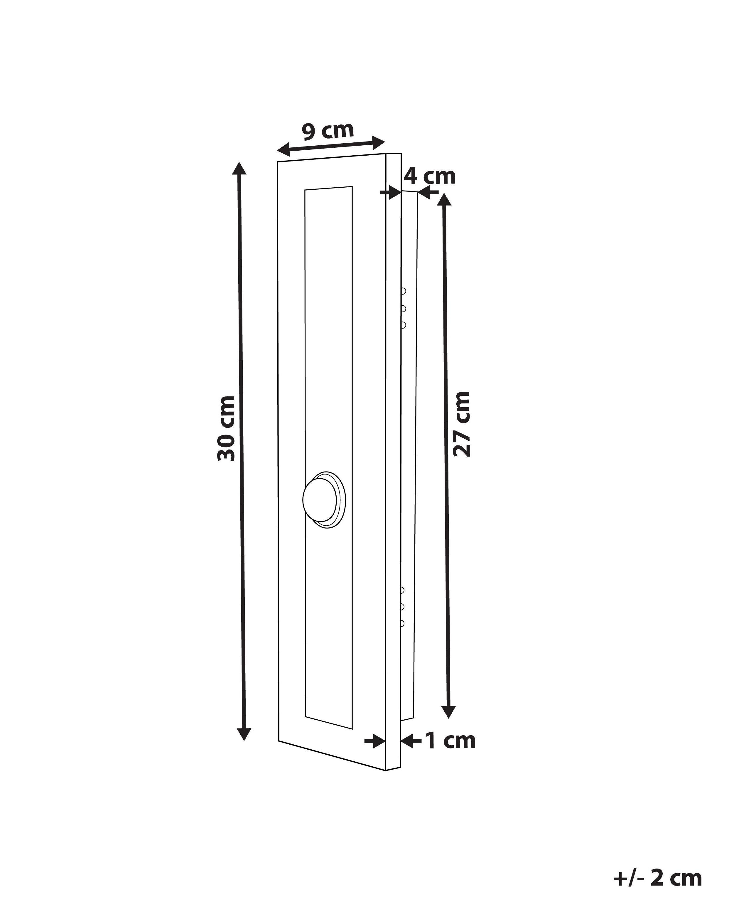 Beliani LED-Aussenwandleuchten aus Stahl Modern ROSALIE  