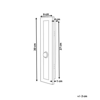 Beliani LED Aussenwandleuchte aus Stahl Modern ROSALIE  