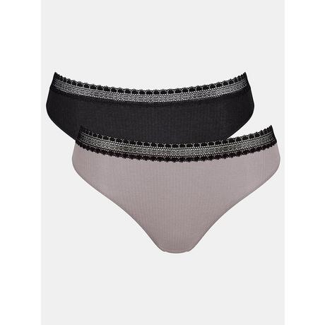 sloggi Go Ribbed Tai Culottes Lot de 2  